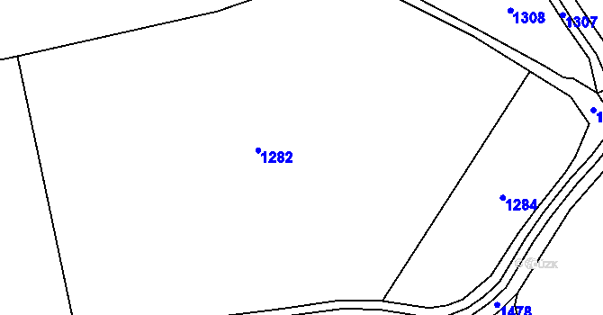 Parcela st. 654/4 v KÚ Březí u Meclova, Katastrální mapa