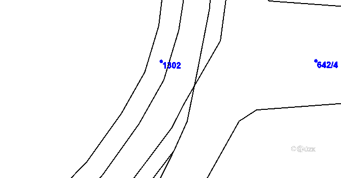 Parcela st. 1216/12 v KÚ Březí u Meclova, Katastrální mapa