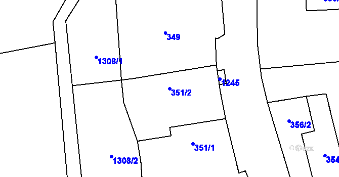 Parcela st. 351/2 v KÚ Mašovice u Meclova, Katastrální mapa