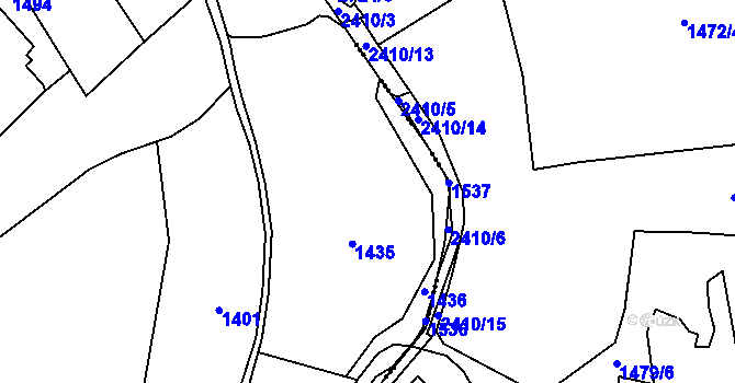 Parcela st. 522/1 v KÚ Mašovice u Meclova, Katastrální mapa