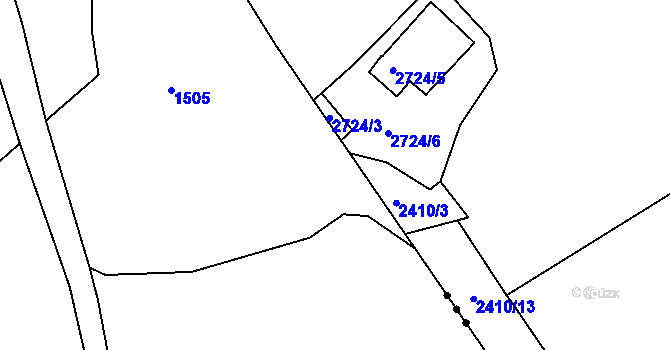 Parcela st. 522/5 v KÚ Mašovice u Meclova, Katastrální mapa