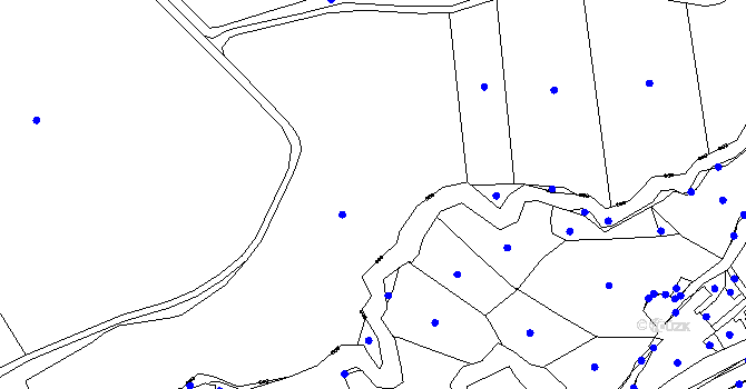 Parcela st. 1065/1 v KÚ Mašovice u Meclova, Katastrální mapa