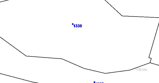 Parcela st. 1233/3 v KÚ Mašovice u Meclova, Katastrální mapa