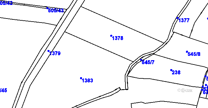 Parcela st. 532/1 v KÚ Mašovice u Meclova, Katastrální mapa