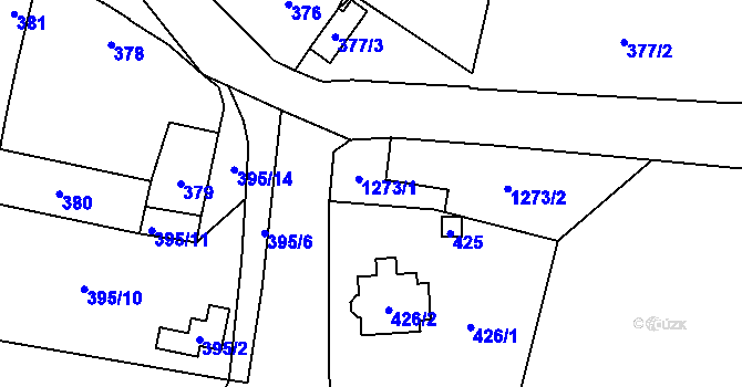 Parcela st. 427/1 v KÚ Mašovice u Meclova, Katastrální mapa