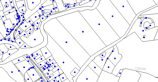 Parcela st. 477/1 v KÚ Meclov, Katastrální mapa