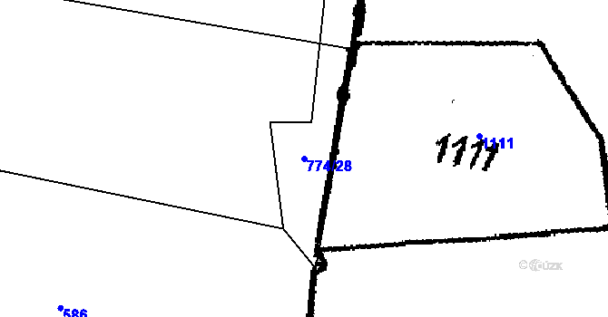 Parcela st. 774/28 v KÚ Bíluky, Katastrální mapa