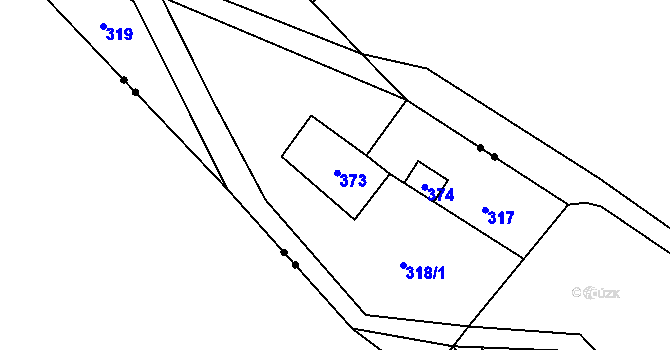 Parcela st. 40 v KÚ Vykmanov u Měděnce, Katastrální mapa