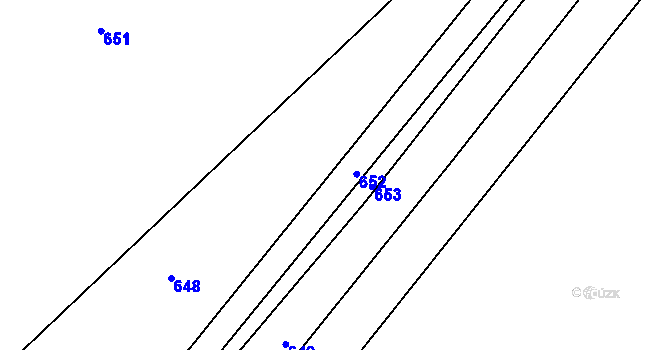 Parcela st. 735/6 v KÚ Medlov u Uničova, Katastrální mapa
