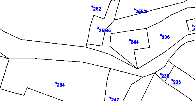 Parcela st. 3157/26 v KÚ Medlov u Uničova, Katastrální mapa