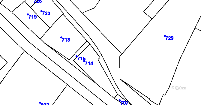 Parcela st. 3279/2 v KÚ Medlov u Uničova, Katastrální mapa