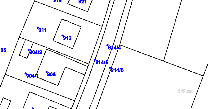 Parcela st. 3257/2 v KÚ Medlov u Uničova, Katastrální mapa