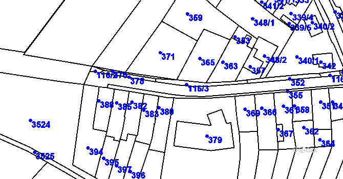 Parcela st. 3279/5 v KÚ Medlov u Uničova, Katastrální mapa