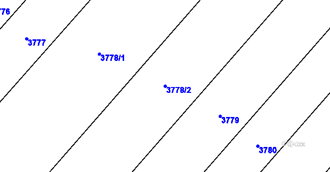 Parcela st. 3778/2 v KÚ Medlov u Uničova, Katastrální mapa