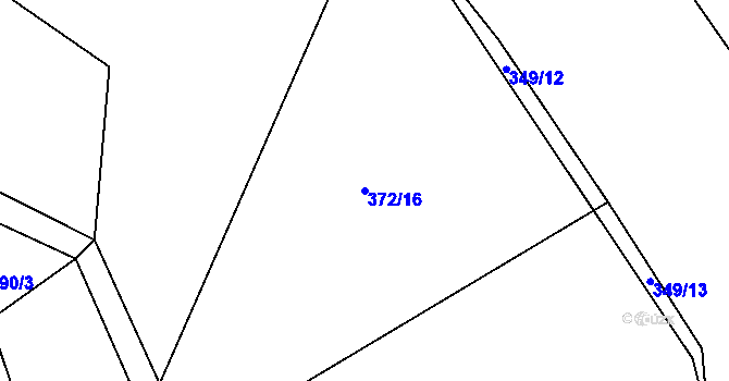 Parcela st. 372/16 v KÚ Měcholupy u Blovic, Katastrální mapa