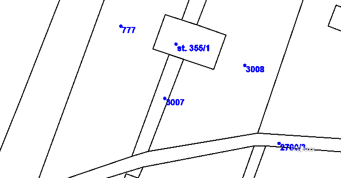 Parcela st. 311/7 v KÚ Melč, Katastrální mapa