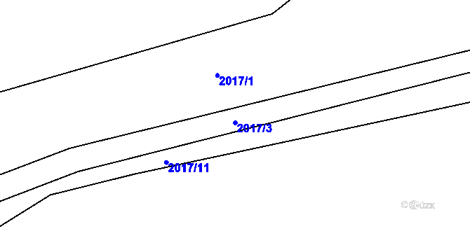 Parcela st. 2017/3 v KÚ Melč, Katastrální mapa