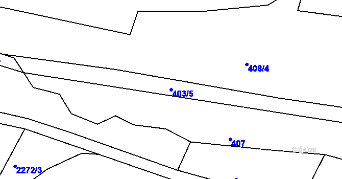 Parcela st. 403/5 v KÚ Melč, Katastrální mapa