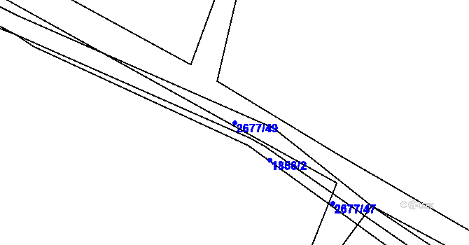 Parcela st. 2677/49 v KÚ Melč, Katastrální mapa
