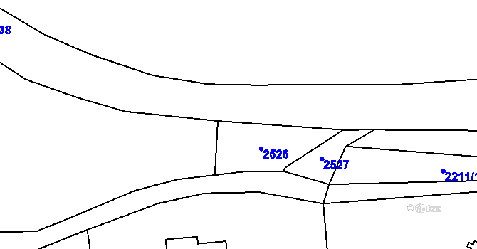Parcela st. 11/1 v KÚ Merboltice, Katastrální mapa