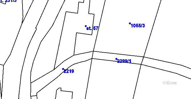 Parcela st. 78/1 v KÚ Merboltice, Katastrální mapa
