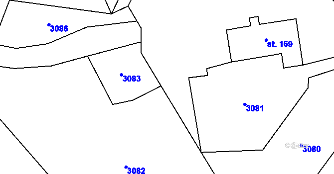 Parcela st. 276 v KÚ Merboltice, Katastrální mapa