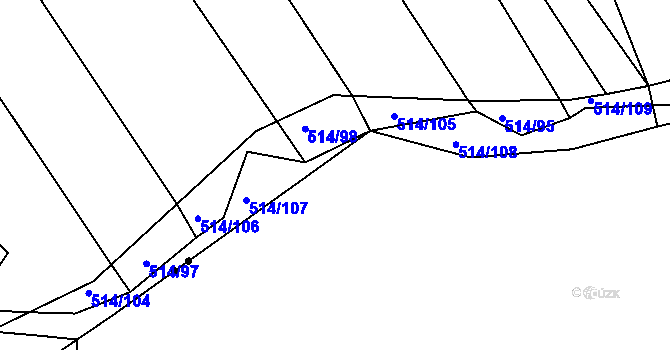 Parcela st. 789/13 v KÚ Merklín u Přeštic, Katastrální mapa