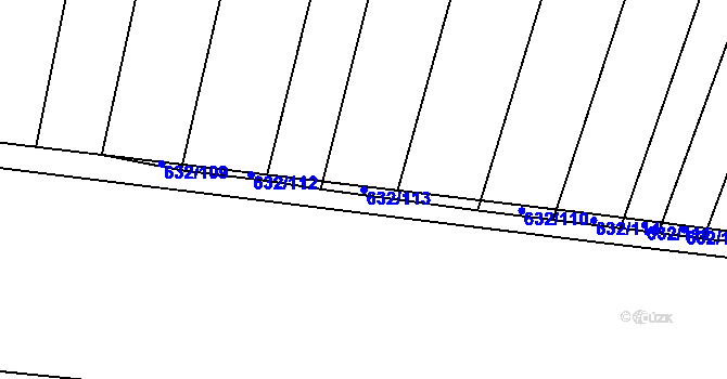 Parcela st. 632/113 v KÚ Merklín u Přeštic, Katastrální mapa