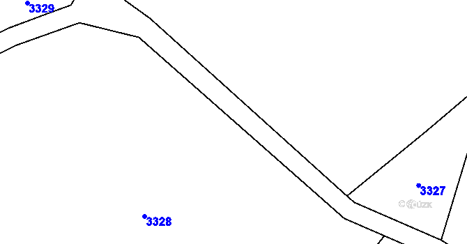Parcela st. 313/4 v KÚ Merklovice, Katastrální mapa