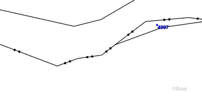 Parcela st. 785/8 v KÚ Merklovice, Katastrální mapa
