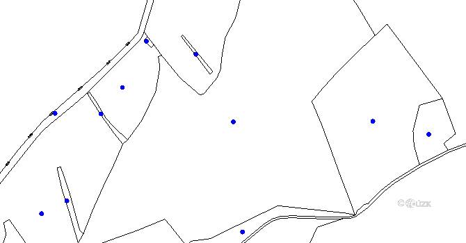 Parcela st. 876/6 v KÚ Měrunice, Katastrální mapa