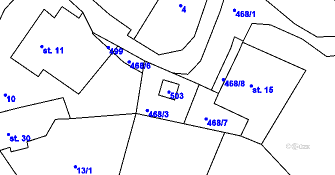 Parcela st. 26 v KÚ Luková u Manětína, Katastrální mapa