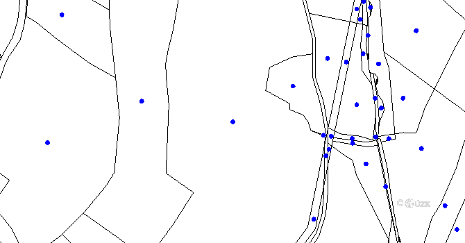 Parcela st. 267/12 v KÚ Meziříčko u Jihlavy, Katastrální mapa
