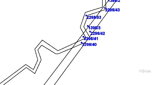 Parcela st. 2298/40 v KÚ Jáma, Katastrální mapa