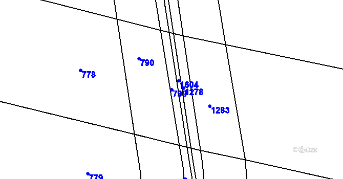 Parcela st. 799 v KÚ Mikolajice, Katastrální mapa