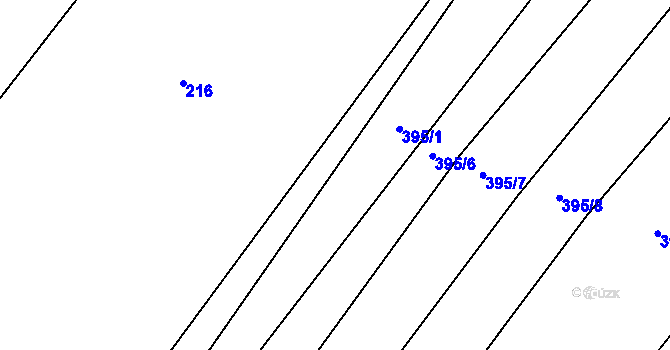 Parcela st. 886 v KÚ Svatý Mikuláš, Katastrální mapa