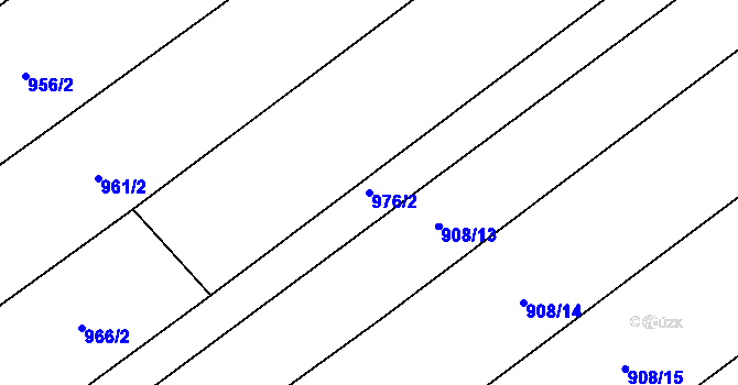 Parcela st. 976/2 v KÚ Rohozec u Žehušic, Katastrální mapa