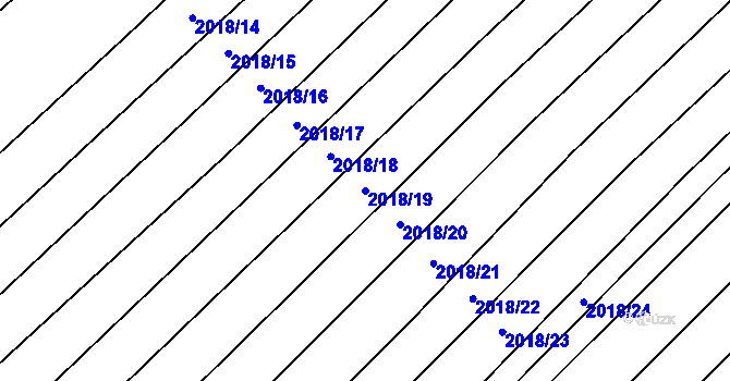 Parcela st. 2018/19 v KÚ Mikulčice, Katastrální mapa