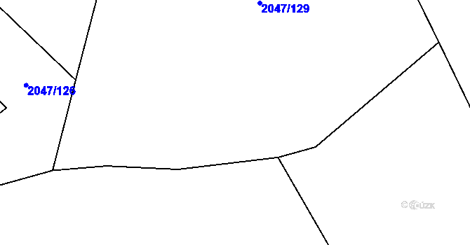 Parcela st. 2047/130 v KÚ Mikulčice, Katastrální mapa