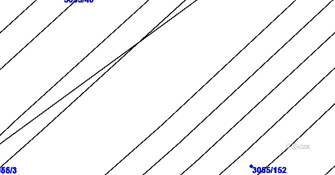 Parcela st. 3055/148 v KÚ Mikulčice, Katastrální mapa