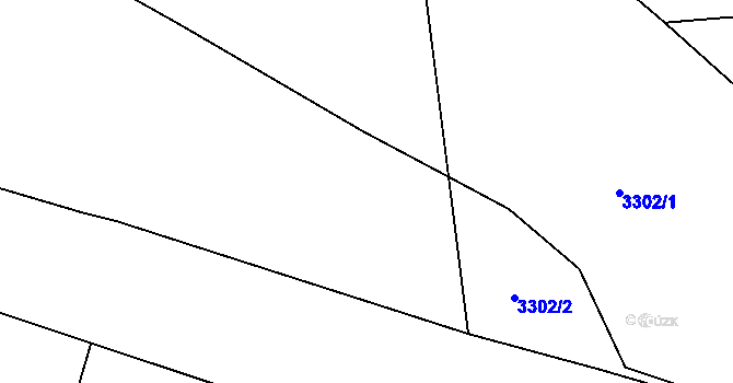 Parcela st. 2104/2 v KÚ Mikuleč, Katastrální mapa