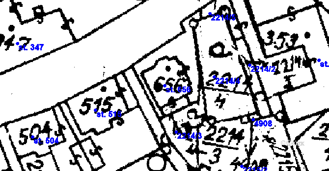 Parcela st. 656 v KÚ Mikulovice u Jeseníka, Katastrální mapa