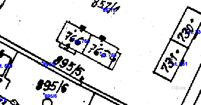 Parcela st. 765 v KÚ Mikulovice u Jeseníka, Katastrální mapa