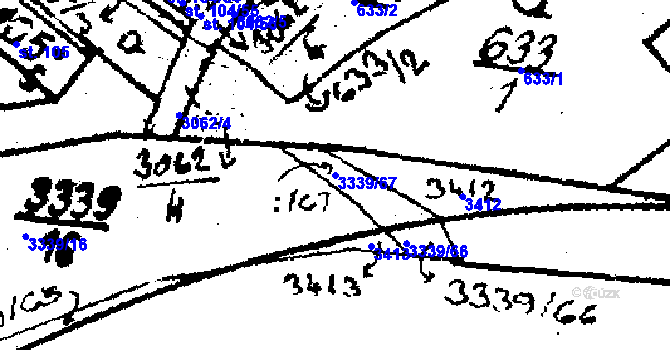 Parcela st. 3339/67 v KÚ Mikulovice u Jeseníka, Katastrální mapa