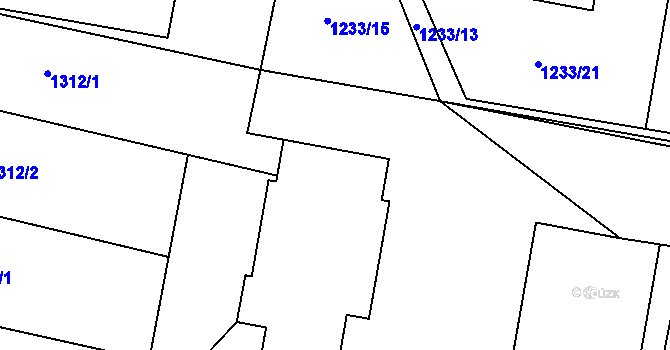 Parcela st. 165/10 v KÚ Milenov, Katastrální mapa