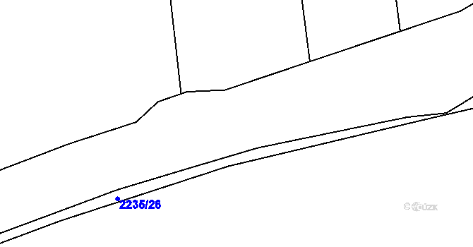 Parcela st. 2238/13 v KÚ Milenov, Katastrální mapa