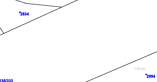 Parcela st. 2235/17 v KÚ Milenov, Katastrální mapa