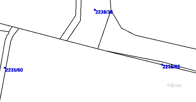 Parcela st. 2235/63 v KÚ Milenov, Katastrální mapa