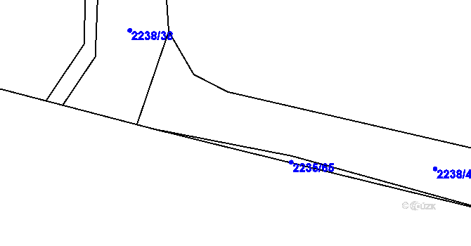 Parcela st. 2238/42 v KÚ Milenov, Katastrální mapa