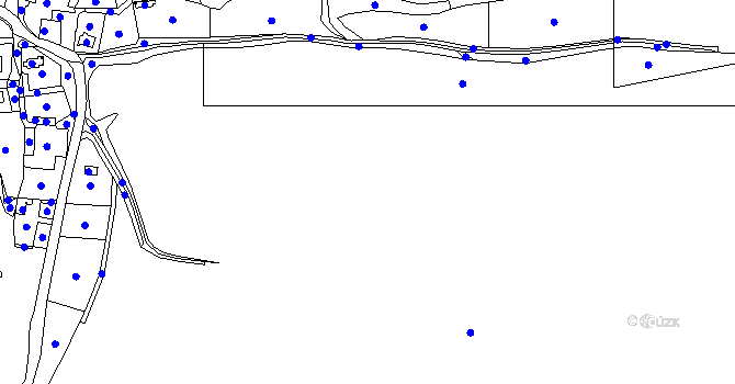 Parcela st. 292/2 v KÚ Milhostov, Katastrální mapa